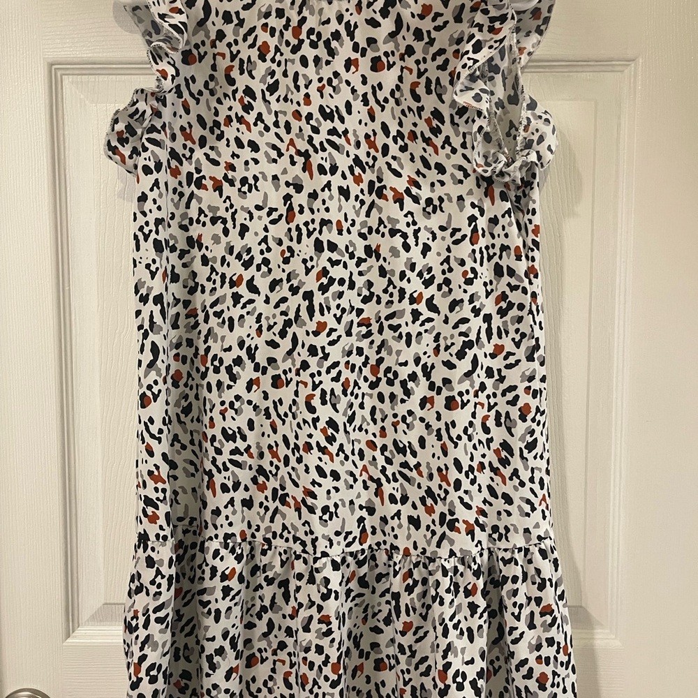 SHEIN Leopard Print Dress with Ruffles